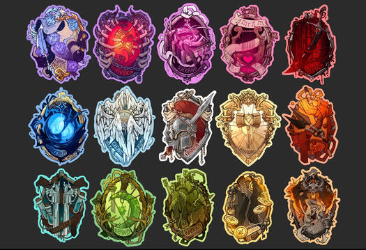 Sticker Designs - D&amp;D