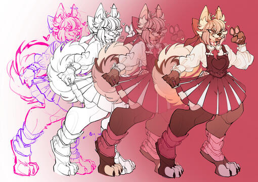 Commission ~ Drawing Stages